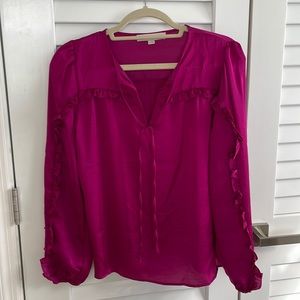Loft fuschia/magenta blouse in size XS